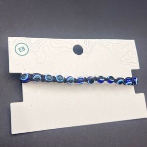EARTHBOUND Navy Evil Eye Bracelet